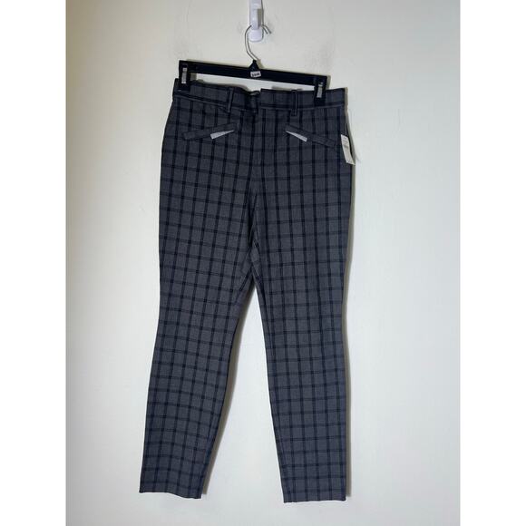 GAP Pants - NWT Gap Gray Plaid Skinny Ankle Pants Sz 2